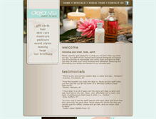 Tablet Screenshot of mydejavusalon.com